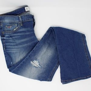 Hollister Ripped Bootcut Jeans 9R